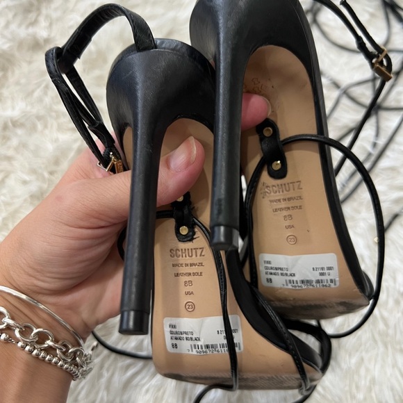 Schutz Vikky Wrap sandal - Size 8 - black - Picture 9 of 9